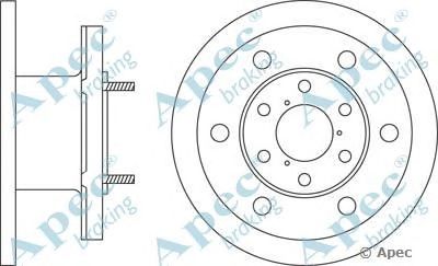 APEC BRAKING dsk559 -  Тормозной диск